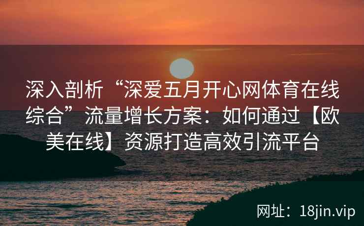 深入剖析“深爱五月开心网体育在线综合”流量增长方案：如何通过【欧美在线】资源打造高效引流平台