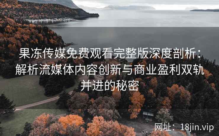 果冻传媒免费观看完整版深度剖析：解析流媒体内容创新与商业盈利双轨并进的秘密